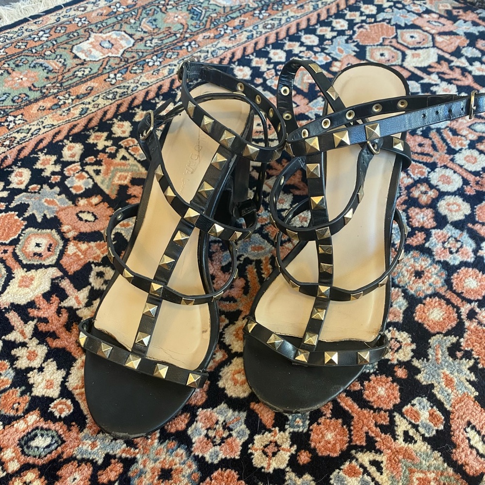 Black Block Heels